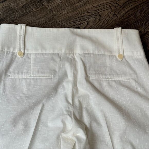 New!! BCBGMaxAzria White Linen Wide Leg Dress Pants Trousers - Sz 6 TALL GIRLS! - Picture 13 of 14